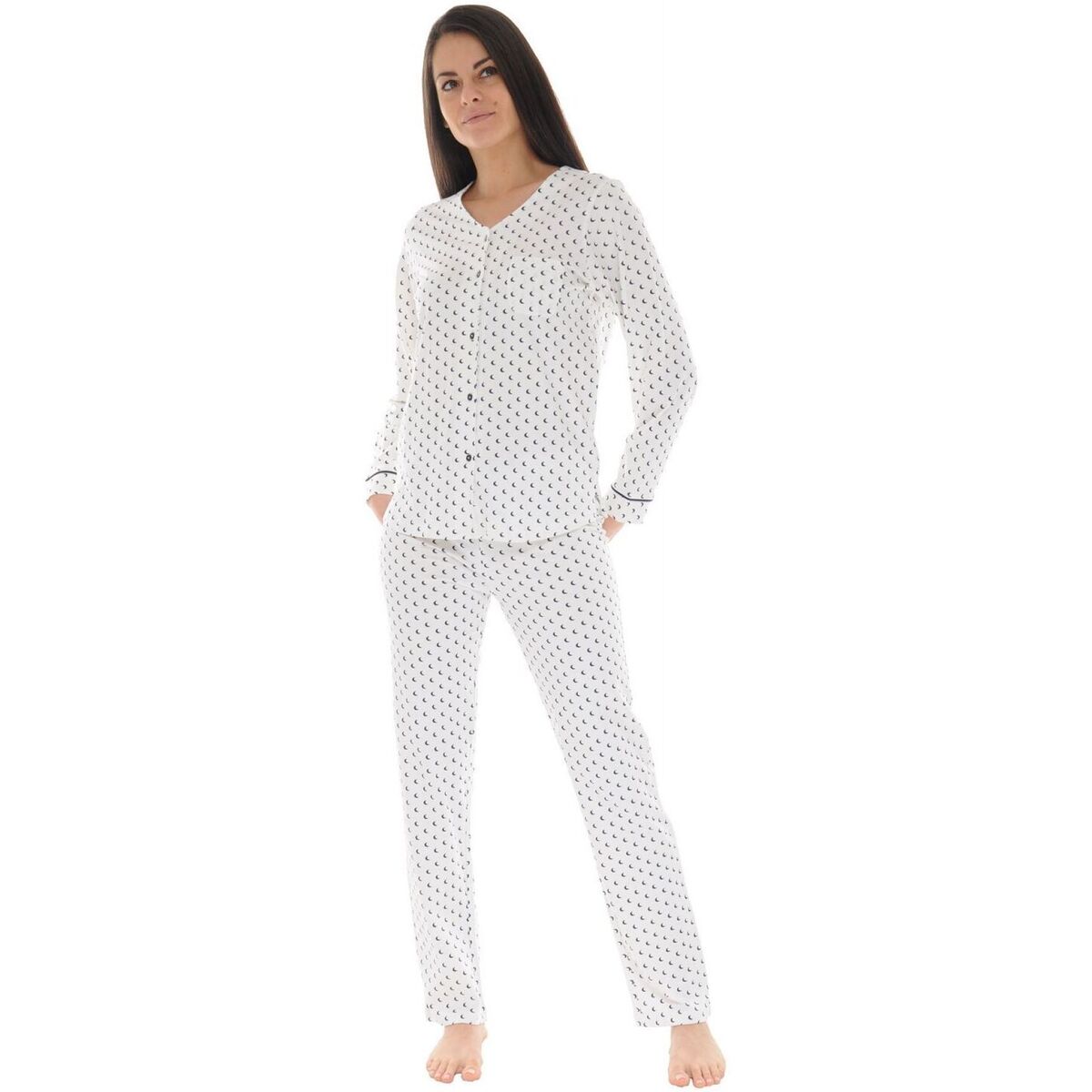 Oblečenie Žena Pyžamá a nočné košele Christian Cane CALISTE Biela