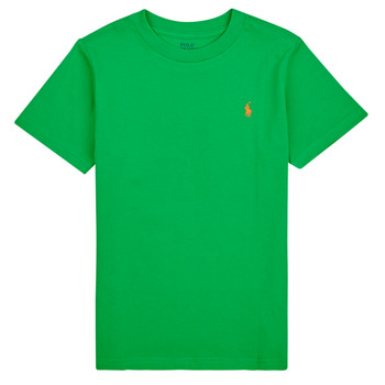 Oblečenie Deti Tričká s krátkym rukávom Polo Ralph Lauren SS CN-TOPS-T-SHIRT Zelená / Zelená