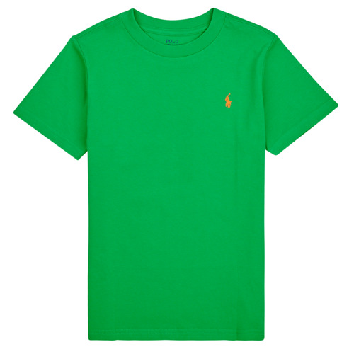 Oblečenie Deti Tričká s krátkym rukávom Polo Ralph Lauren SS CN-TOPS-T-SHIRT Zelená
