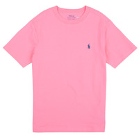 Oblečenie Deti Tričká s krátkym rukávom Polo Ralph Lauren SS CN-TOPS-T-SHIRT Ružová