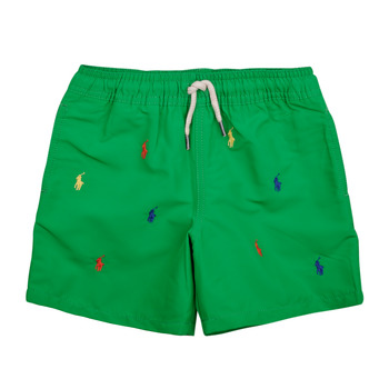 Oblečenie Chlapec Plavky  Polo Ralph Lauren TRAVELER-SWIMWEAR-TRUNK Zelená / Viacfarebná