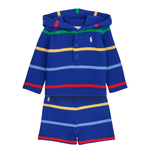 Oblečenie Chlapec Komplety a súpravy Polo Ralph Lauren LS HOOD SET-SETS-SHORT SET Viacfarebná