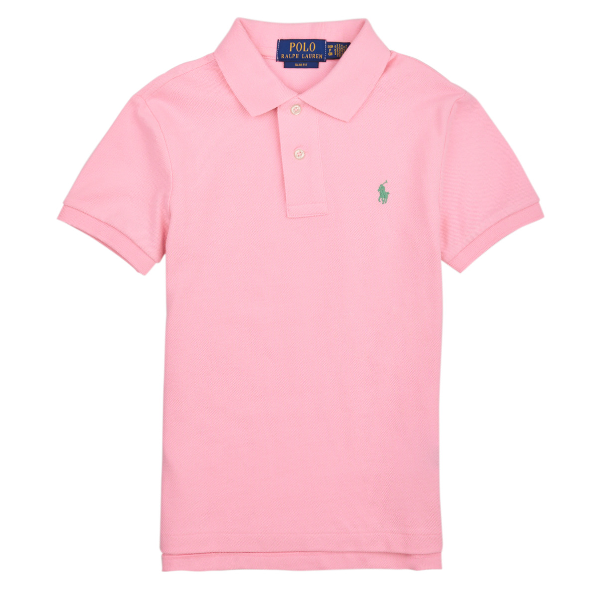 Oblečenie Chlapec Polokošele s krátkym rukávom Polo Ralph Lauren SLIM POLO-TOPS-KNIT Ružová