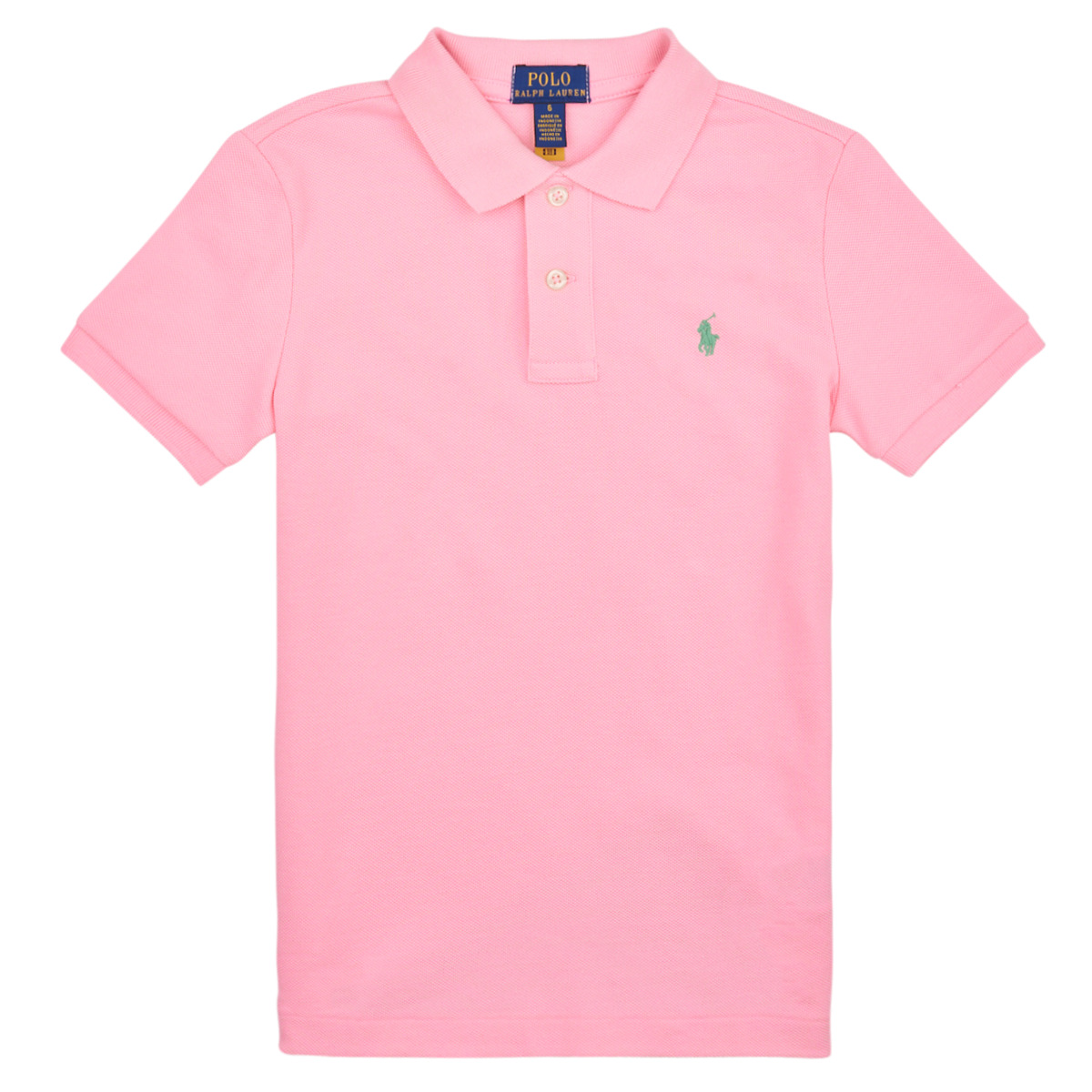 Oblečenie Chlapec Polokošele s krátkym rukávom Polo Ralph Lauren SS KC-TOPS-KNIT Ružová