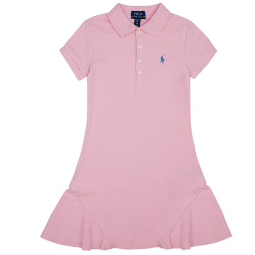 Oblečenie Dievča Krátke šaty Polo Ralph Lauren ROBE POLO ROSE Ružová