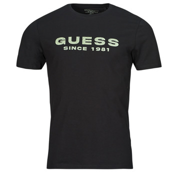 Oblečenie Muž Tričká s krátkym rukávom Guess CN GUESS LOGO Čierna