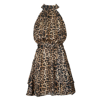 Oblečenie Žena Krátke šaty Guess SL ROMANA FLARE Leopard