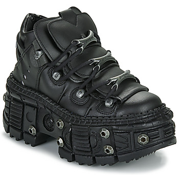 Topánky Derbie New Rock WALL 106 VEGAN Čierna