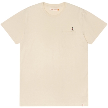 Oblečenie Muž Tričká a polokošele Revolution Regular T-Shirt 1330 HIK - Off White Biela