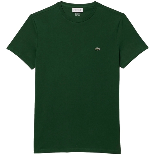 Oblečenie Muž Tričká a polokošele Lacoste Regular Fit T-Shirt - Vert Zelená