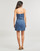 Oblečenie Žena Krátke šaty MICHAEL Michael Kors CHAIN STRAP DENIM DRESS Modrá