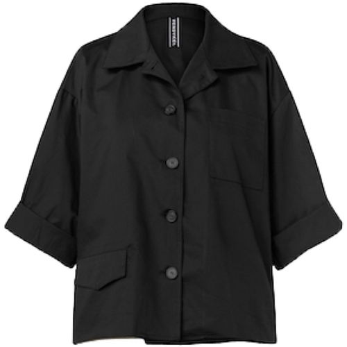 Oblečenie Žena Kabáty Wendy Trendy Jacket 221210 - Black Čierna