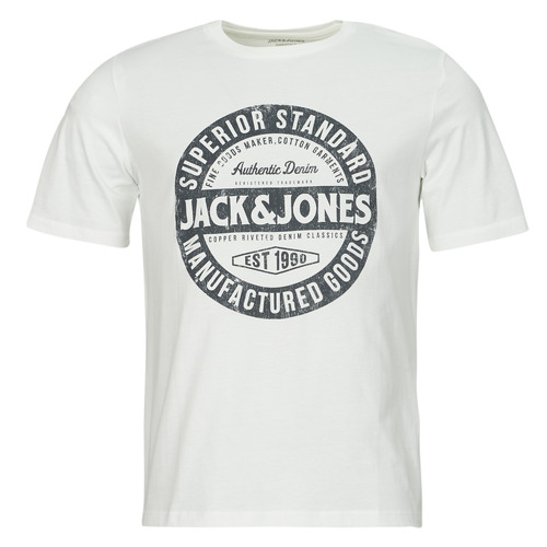 Oblečenie Muž Tričká s krátkym rukávom Jack & Jones JJEJEANS TEE SS O-NECK  23/24 Biela