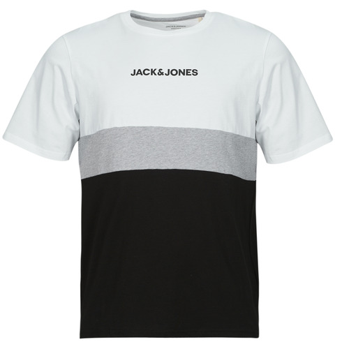 Oblečenie Muž Tričká s krátkym rukávom Jack & Jones JJEREID BLOCKING TEE SS Biela