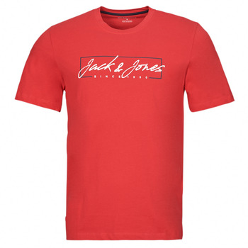 Oblečenie Muž Tričká s krátkym rukávom Jack & Jones JJZURI TEE SS CREW NECK Červená