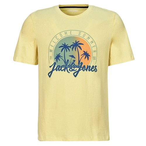 Oblečenie Muž Tričká s krátkym rukávom Jack & Jones JJSUMMER VIBE TEE SS CREW NECK Žltá