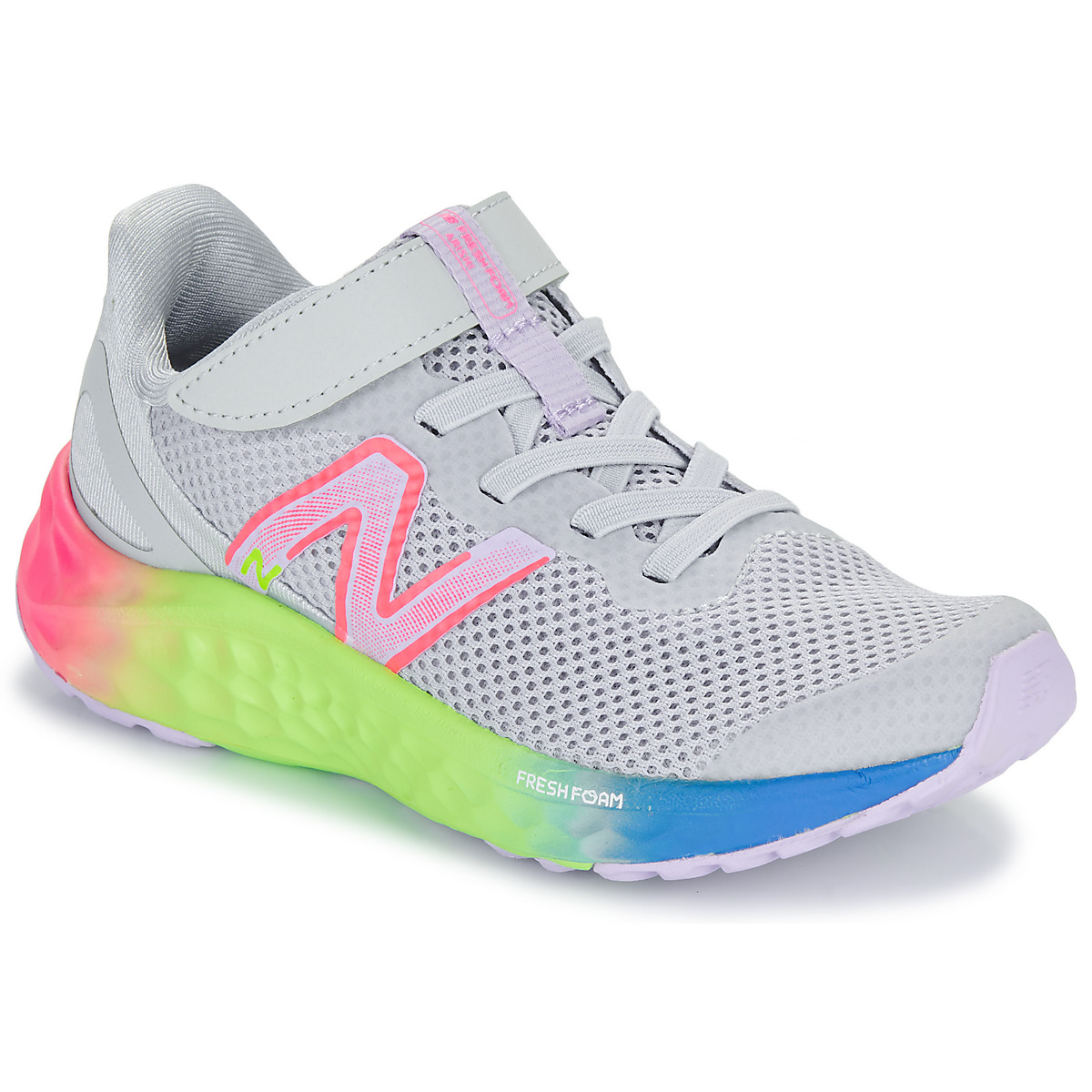 Topánky Dievča Bežecká a trailová obuv New Balance ARISHI Biela / Ružová / Viacfarebná