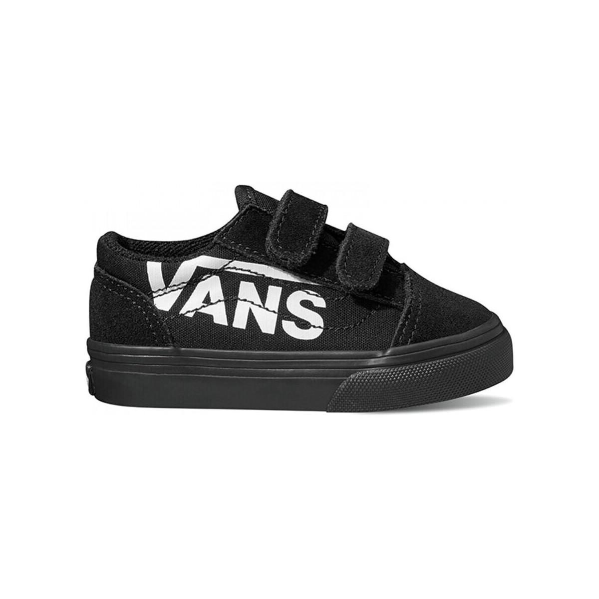 Topánky Deti Skate obuv Vans Old skool v logo Čierna