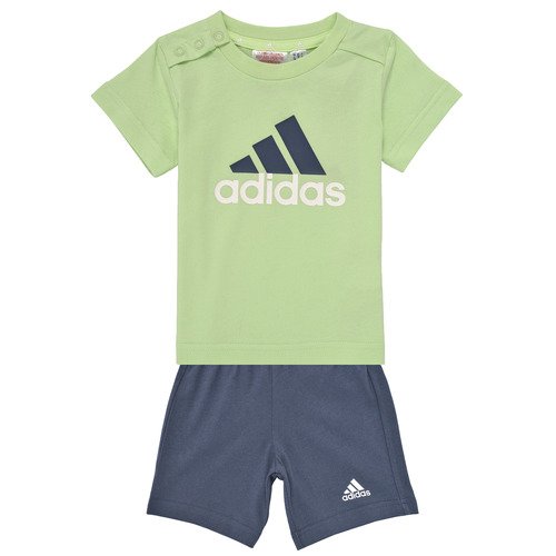 Oblečenie Chlapec Súpravy vrchného oblečenia Adidas Sportswear I BL CO T SET Námornícka modrá / Zelená