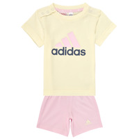 Oblečenie Dievča Súpravy vrchného oblečenia Adidas Sportswear I BL CO T SET Krémová / Ružová