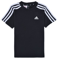 Oblečenie Deti Tričká s krátkym rukávom Adidas Sportswear LK 3S CO TEE Čierna / Biela