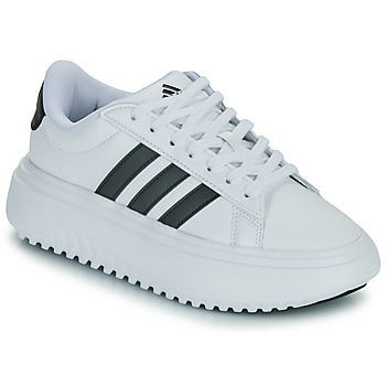 Topánky Žena Nízke tenisky Adidas Sportswear GRAND COURT PLATFORM Biela / Čierna