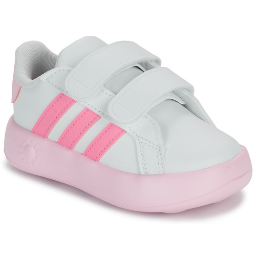 Topánky Dievča Nízke tenisky Adidas Sportswear GRAND COURT 2.0 CF I Biela / Ružová