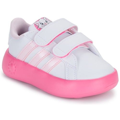 Topánky Dievča Nízke tenisky Adidas Sportswear GRAND COURT 2.0 Marie CF I Biela / Ružová