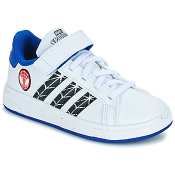 Topánky Chlapec Nízke tenisky Adidas Sportswear GRAND COURT SPIDER-MAN EL K Biela / Modrá
