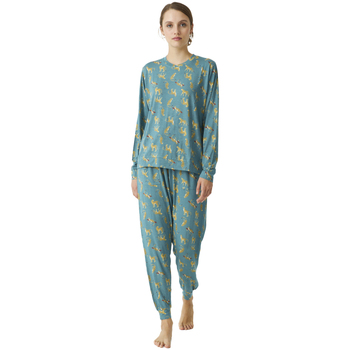 Oblečenie Žena Pyžamá a nočné košele J&j Brothers JJBDP0600 Modrá