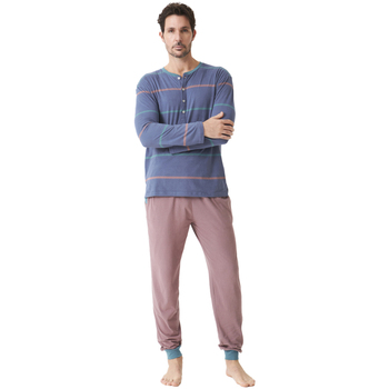 Oblečenie Muž Pyžamá a nočné košele J&j Brothers JJBDP5500 Modrá