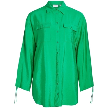 Oblečenie Žena Blúzky Vila Klaria Oversize Shirt L/S - Bright Green Zelená