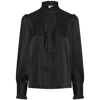 Oblečenie Žena Blúzky Y.a.s YAS Frilla Shirt L/S - Black Čierna