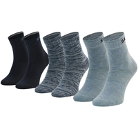 Spodná bielizeň Chlapec Športové ponožky Skechers 3PPK Boys Mech Ventilation Socks Modrá