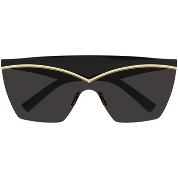 Hodinky & Bižutéria Slnečné okuliare Yves Saint Laurent Occhiali da Sole Saint Laurent SL 614 Mask 001 Čierna