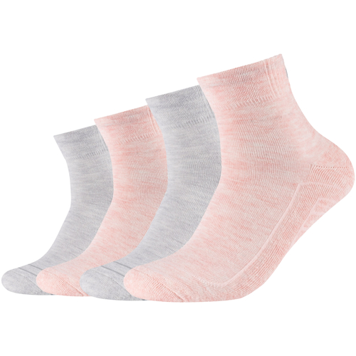 Spodná bielizeň Športové ponožky Skechers 2PPK Basic Cushioned Quarter Socks Šedá