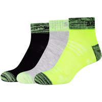 Spodná bielizeň Chlapec Športové ponožky Skechers 3PPK Boys Mesh Ventilation Quarter Socks Žltá