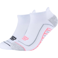 Spodná bielizeň Športové ponožky Skechers 2PPK Basic Cushioned Sneaker Socks Biela
