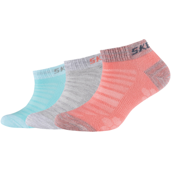 Spodná bielizeň Dievča Športové ponožky Skechers 3PPK Girls Mesh Ventilation Socks Viacfarebná