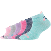 Spodná bielizeň Dievča Športové ponožky Skechers 6PPK Girls Casual Super Soft Sneaker Socks Viacfarebná