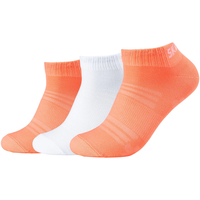 Spodná bielizeň Športové ponožky Skechers 3PPK Mesh Ventilation Socks Oranžová