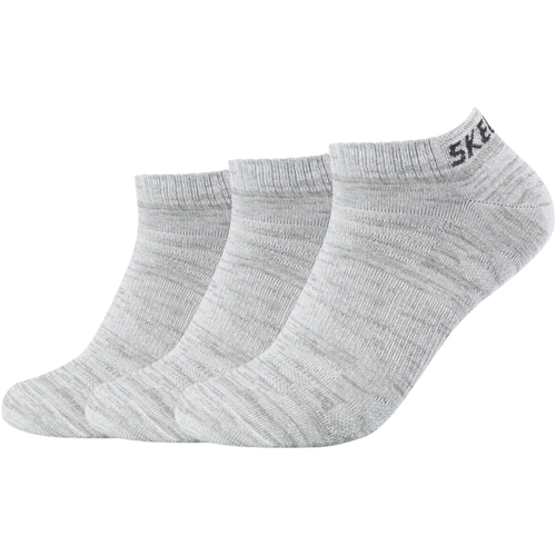 Spodná bielizeň Športové ponožky Skechers 3PPK Mesh Ventilation Socks Šedá
