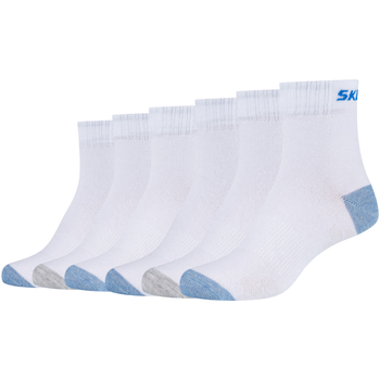 Spodná bielizeň Chlapec Športové ponožky Skechers 3PPK Boys Mech Ventilation Socks Biela