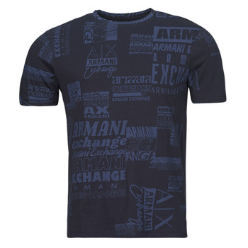 Oblečenie Muž Tričká s krátkym rukávom Armani Exchange 3DZTHW Modrá