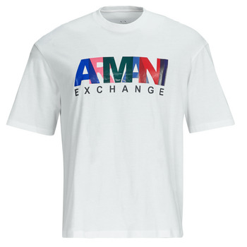 Oblečenie Muž Tričká s krátkym rukávom Armani Exchange 3DZTKA Biela / Viacfarebná