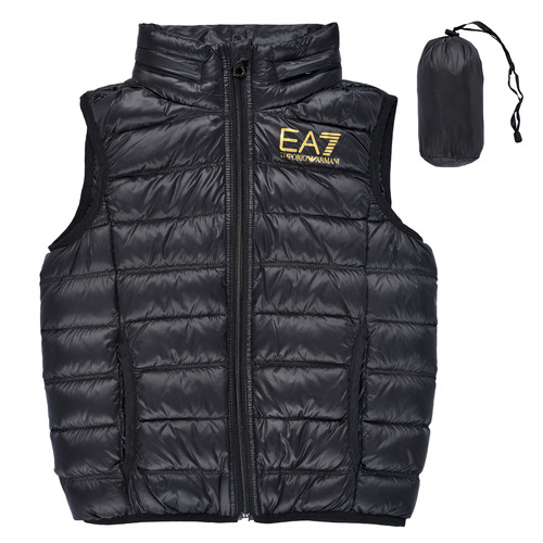 Oblečenie Chlapec Vyteplené bundy Emporio Armani EA7 CORE ID DOWN WAISTCOAT Čierna