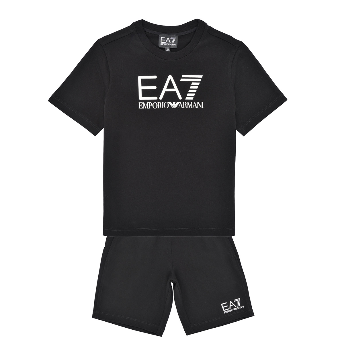 Oblečenie Chlapec Komplety a súpravy Emporio Armani EA7 TUTA SPORTIVA 3DBV01 Čierna / Biela