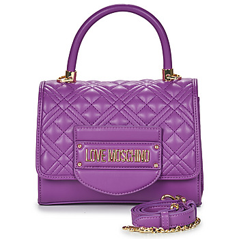 Love Moschino QUILTED TAB Fialová 