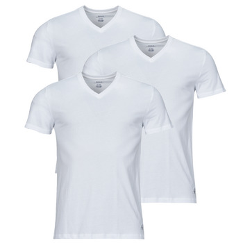 Oblečenie Muž Tričká s krátkym rukávom Polo Ralph Lauren S / S V-NECK-3 PACK-V-NECK UNDERSHIRT Biela / Biela / Biela