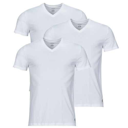 Oblečenie Muž Tričká s krátkym rukávom Polo Ralph Lauren S / S V-NECK-3 PACK-V-NECK UNDERSHIRT Biela / Biela / Biela